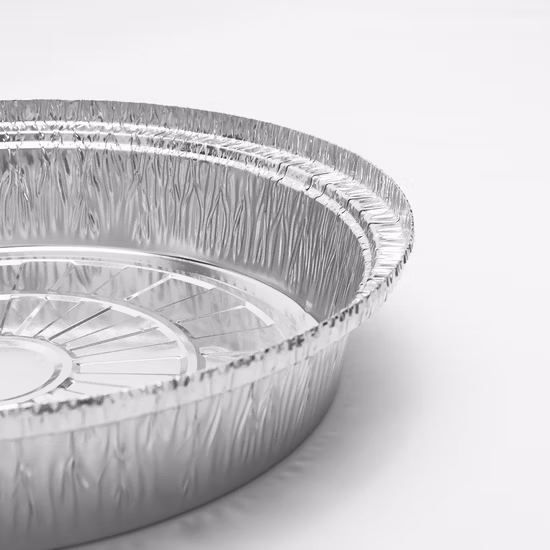 Papier d'aluminium jetable plat à pizza de 9 pouces